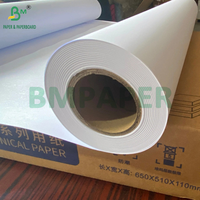 20lb CAD çizimi için geniş formatlı kağıt 36 inç x 150 ft 2' Core Yüksek Beyazlık