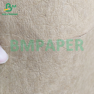 0.35mm, 0.55mm Beyaz Siyah Yıkanmış Kraft Kumaş Kağıdı Çanta Yapmak İçin