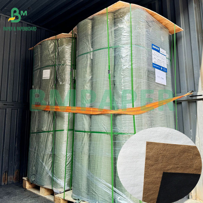 0.35mm, 0.55mm Beyaz Siyah Yıkanmış Kraft Kumaş Kağıdı Çanta Yapmak İçin