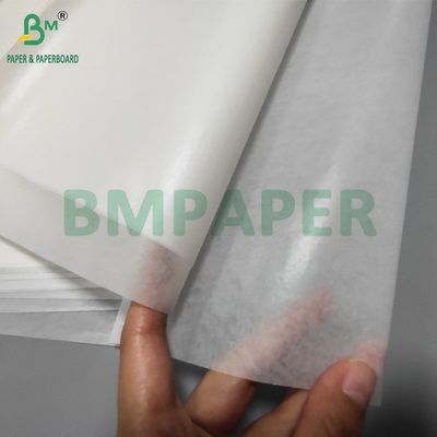 40gm ısıya dayanıklı beyaz kaplama silikon fırın kağıdı kızartma için 620mm