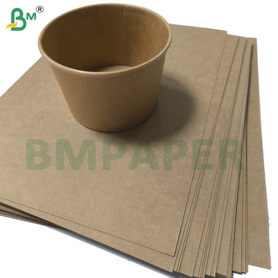 Plain Natural Brown Cup Base Kağıt 320g + 20g PE Kaplama Cupstock