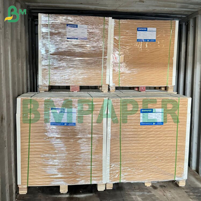 Kahverengi Kraft Arka Tahta 270gm 350gm Yukarı Beyaz Kaplı Taşıyıcı Tahta