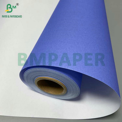 610mm x 50m A0 A1 80GSM Mor Mavi CAD Plotter Kağıt Rulo