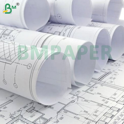 BMPAPER Geniş formatlı kağıt 24" x 500' Rolls Bond Mühendisliği 20lb 3" Core