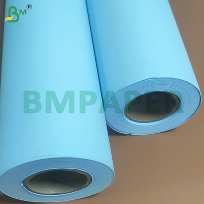 20 lb mühendislik Çift taraflı Mavi Plotter Kağıt rulosu 610mm X 100m