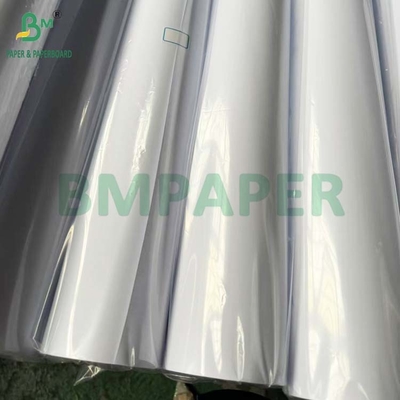 32 lb 35 lb geniş formatlı rulo parlak beyaz kaplı grafik kağıdı 36in x 100ft