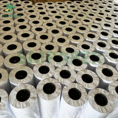 32 lb 35 lb geniş formatlı rulo parlak beyaz kaplı grafik kağıdı 36in x 100ft
