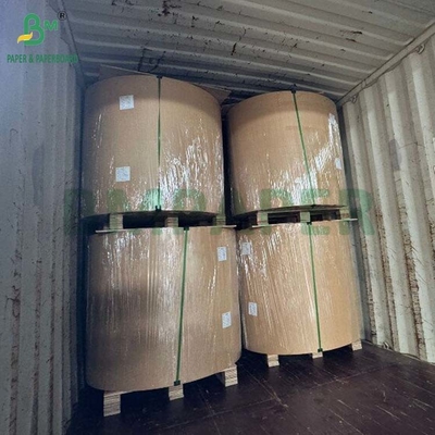 Biyolojik olarak ayrıştırılabilir 100gm - 400gm Doğal Şeker Çalı Bagasse Pulp Base Kağıt Rulo