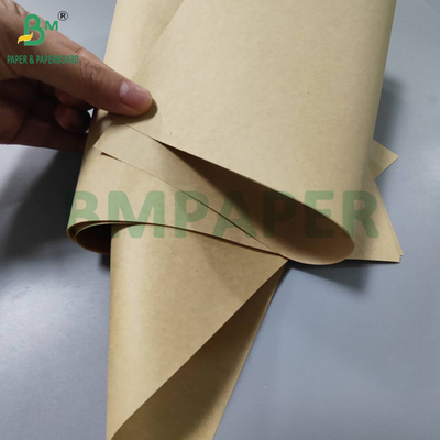 65gm 70gm Kimyasal ambalajlama için ıslak dayanıklılıklı kahverengi kraft kağıdı 70 x 100cm
