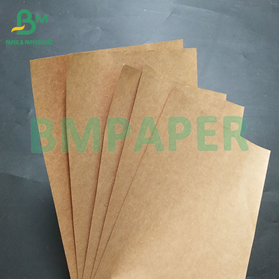120gm gıda kalitesi Kahverengi Kraft Liner Kağıt El çantası yapmak için gıda paketleme çantası