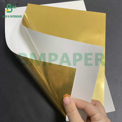 70gm Bira Şişesi Etiketleri için Metal Kağıt Gümüş Üst Beyaz Sırt 765mm