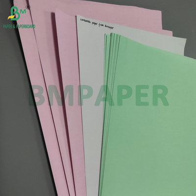 75gm Beyaz Pembe Karbonsuz NCR Kağıdı Taşıyıcı Kartı için 8.5' x 14' Siyah Resim