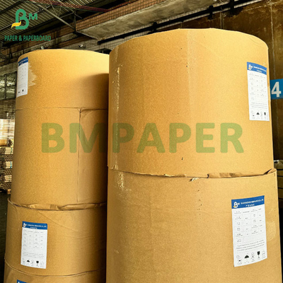 70gr 80gr Gıda sınıfı Beyazlanmamış Kraft Kağıt Alışveriş Çantaları 70cm