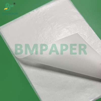 Beyaz Çift Taraflı Silikon Kaplı Kağıt 40gm 60-150cm Su geçirmez Yağ geçirmez Kağıt Rulo
