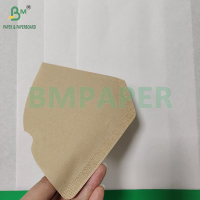 50gm Ahşap Pulp Beyazlanmış ve Beyazlanmamış Gıda Kaliteli Kahve Filtre Kağıdı 328mm