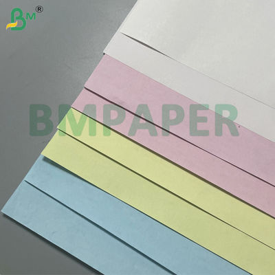 60gm Sarı / Yeşil / Pembe Karbonsuz Kopya Kağıdı CB / CFB / CF Ruloları Siyah Resimle 20lb