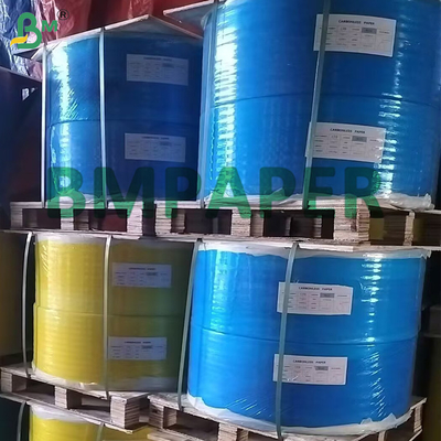 50-120gm Açık Resim Kaplı Karbonsuz NCR Kopya Kağıdı Fatura ve makbuz için CB / CF / CFB Rulolar Fatura baskı