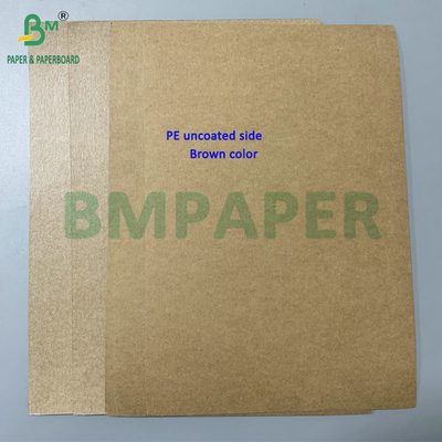 Sıcaklığa dayanıklı 15g PE kaplı Kraft Karton 300g Mikrodalgalama gıda kabı için