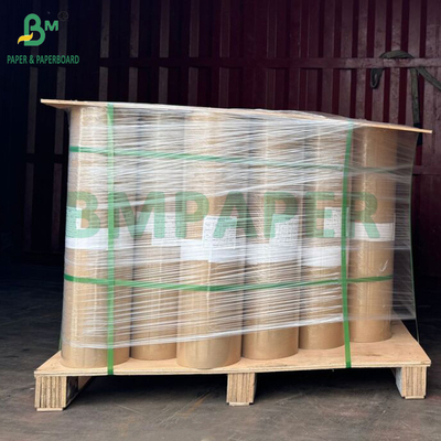 60gm Beyazlamamış Kahverengi MG Kuyruklu Kraft Kağıt Taşıyıcı Çantalar İçin 762mm x 300m