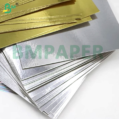 240gm Metallik Parlak Gümüş Altın Renkli Metal Kağıt VIP Kartlar Sertifikalar Elektronik Paketleme