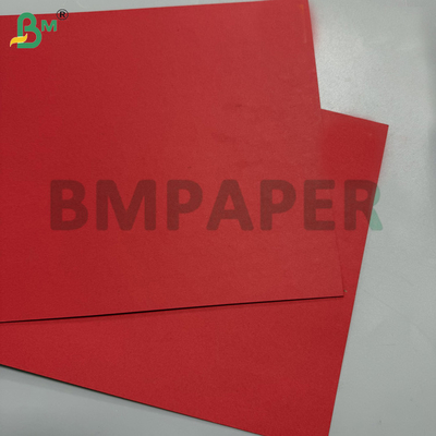 120gsm - 400gsm Çift Taraflı Parlak Kırmızı Karton, Üst Düzey Ambalaj İçin