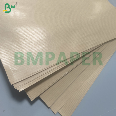 Saf kahverengi ribbed kraft hediye ambalaj kağıdı 50gm 60gm MG kağıdı