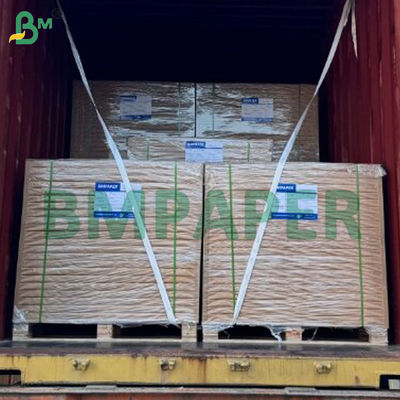 Saf kahverengi ribbed kraft hediye ambalaj kağıdı 50gm 60gm MG kağıdı