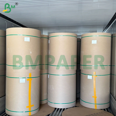 Saf kahverengi ribbed kraft hediye ambalaj kağıdı 50gm 60gm MG kağıdı