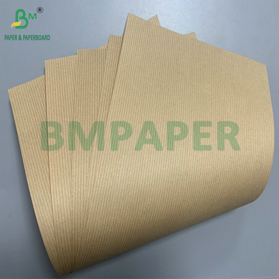 Ahşap Pulp Çizgili 60gm 70gm Kahverengi Kırmızı Kraft Kağıt Karton Liner Kağıt için
