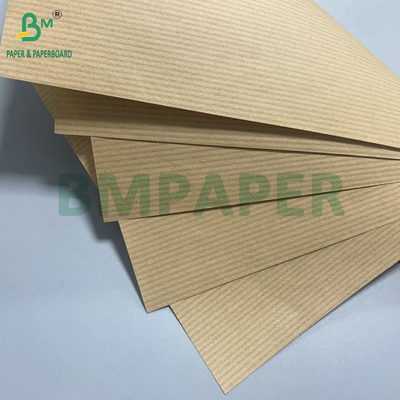 Ahşap Pulp Çizgili 60gm 70gm Kahverengi Kırmızı Kraft Kağıt Karton Liner Kağıt için