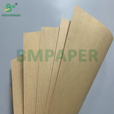 Ahşap Pulp Çizgili 60gm 70gm Kahverengi Kırmızı Kraft Kağıt Karton Liner Kağıt için