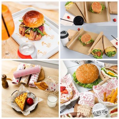 Kit 7 Sandviç Burger Yağ geçirmez 35 gr Pelleaglio Kağıdı Beyaz Deli Sarma Kağıdı