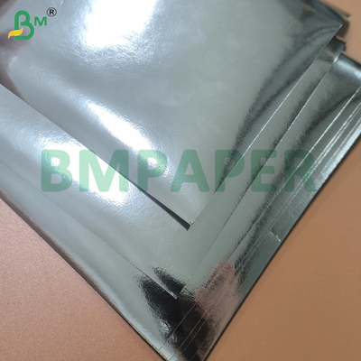 80gm 90gm Metallik Gümüş Bira Etiketi Kağıdı Bira Şişeleri ve Kutuları için