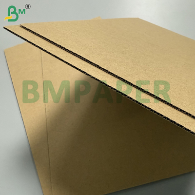 Üç Katmanlı Kahverengi E-Flut Gürültülü Tahta Paketleme Kartonları Yapmak İçin, Kaplamadan 140/100/140gm