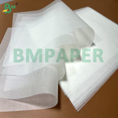 30gsm 40gsm White Foodgrade Waxed Paper For Hamburger Wrapping 30 x 40cm