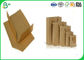 Baskı Kutuları İçin% 100 Geri Dönüştürülebilirlik 450g 500g Kahverengi Katı Karton Levhalar