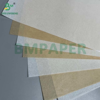 30GSM 35GSM Beyazlatılmamış yağ geçirmez silikon kaplı fırın kağıdı
