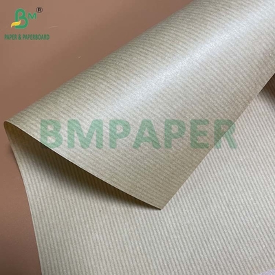 High Tensile Strength 50grs 70grs One Side Glossy Ribbed Kraft Paper