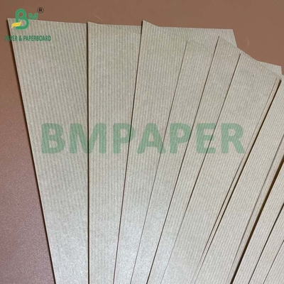 High Tensile Strength 50grs 70grs One Side Glossy Ribbed Kraft Paper
