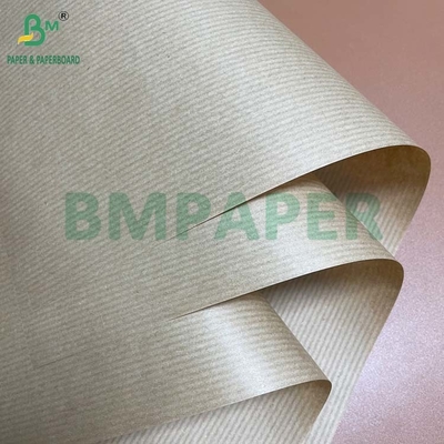 High Tensile Strength 50grs 70grs One Side Glossy Ribbed Kraft Paper