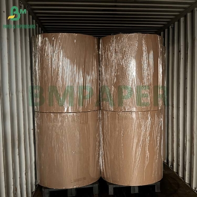 High Tensile Strength 50grs 70grs One Side Glossy Ribbed Kraft Paper