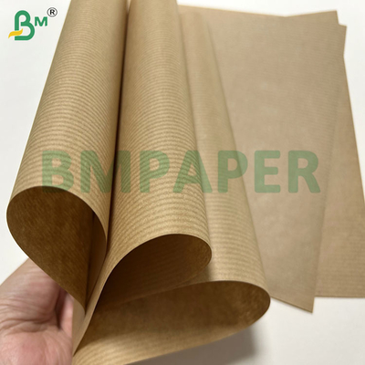 60gsm 70gsm Ambalaj İçin Doğal Kahverengi Oluklu Kraft Kağıt 1100mm 1200mm