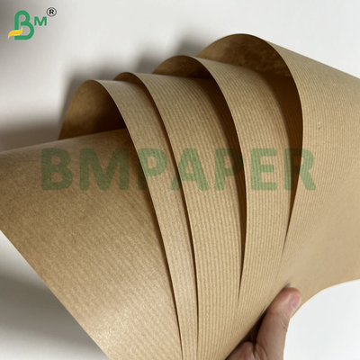 60gsm 70gsm Ambalaj İçin Doğal Kahverengi Oluklu Kraft Kağıt 1100mm 1200mm