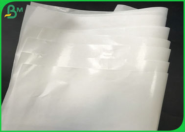 Sınıf AA 40gsm 50gsm 60gsm + 10g PE Kaplamalı Ambalaj İçin Beyaz Kraft Kağıt Rulo