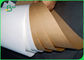 80gsm 90gsm FDA Bakire Hamuru Beyaz / Kahverengi Zanaat Kağıt Rulo Un Çanta Için