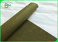 Çanta Tasarımı İçin Yeşil Renk 0.55mm Özelleştirilmiş Yumuşak Yıkanabilir Kraft Kağıt