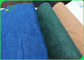 Bakkal Torbaları için Geri Dönüşümlü Çevre Dostu Yeşil / Mavi Yumuşak Yıkanmış Kraft Kağıt