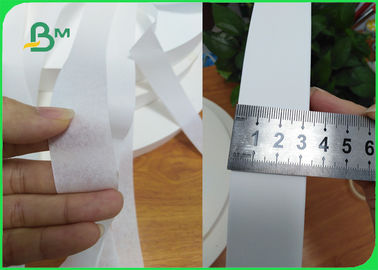 Gıda güvenli Kompostlanabilir 28gsm Beyaz Hasır Boru Ambalaj Kağıdı 35mm Rulo