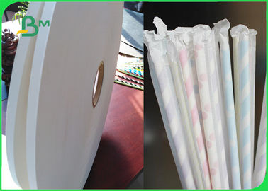 Gıda güvenli Kompostlanabilir 28gsm Beyaz Hasır Boru Ambalaj Kağıdı 35mm Rulo