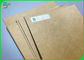 Güçlü Kahverengi Kraft Kağıt Kart Stoğu 80G 100G Çuval El Sanatları Kurulu Rulo 115cm Genişlik